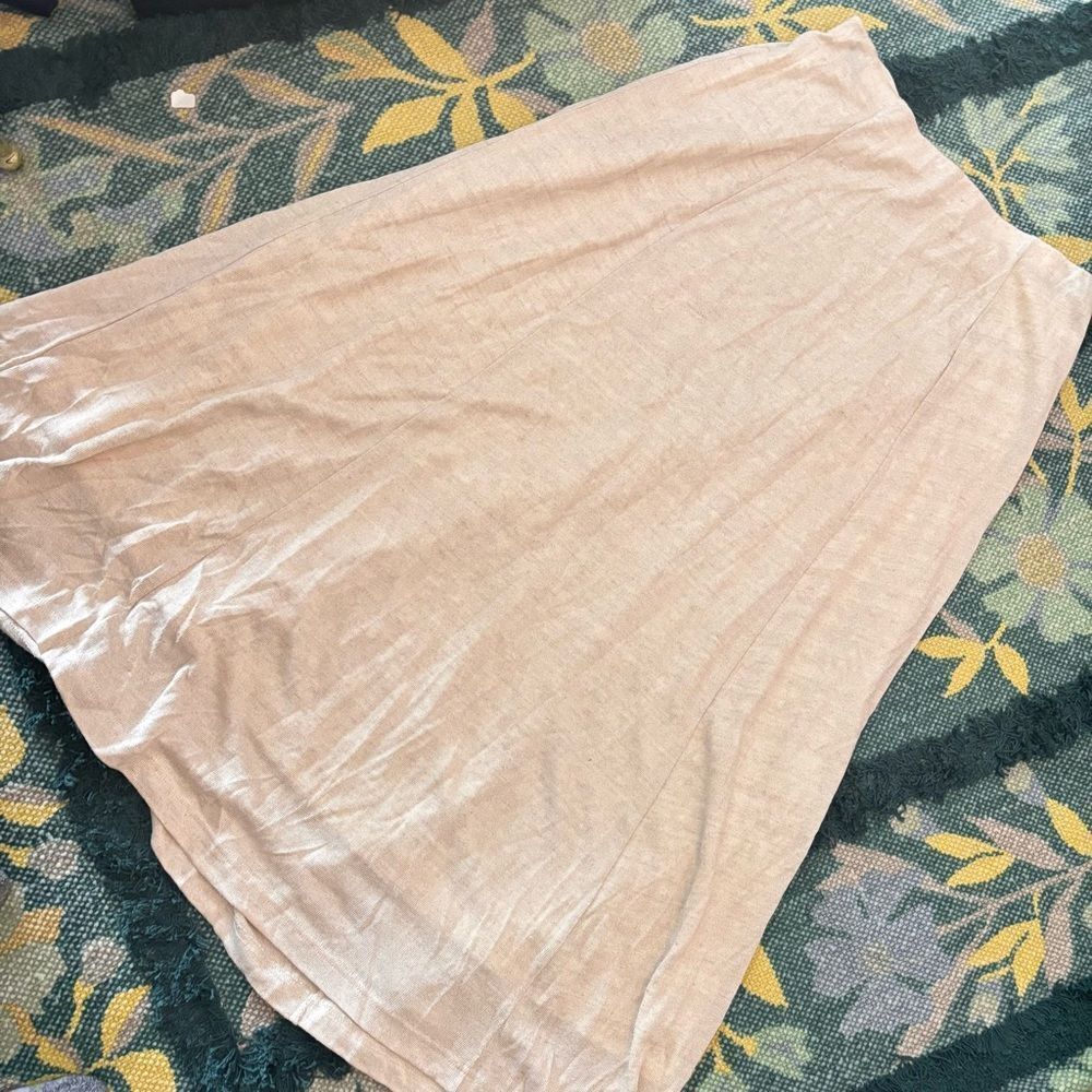 Isabella Bird Long Skirt Linen / Rayon Blend Size L